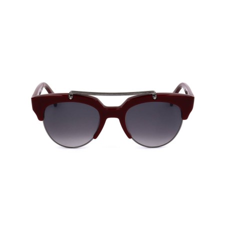 Gafas de Sol Mujer Saturnino META MARS BORDEAUX POLISHED SILVER BRIDGE