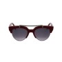 Gafas de Sol Mujer Saturnino META MARS BORDEAUX POLISHED SILVER BRIDGE