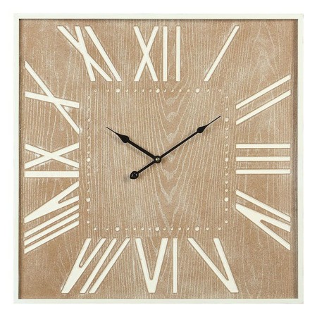 Horloge Murale Carré Marron (60 x 60 x 5cm)