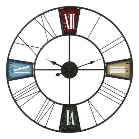 Horloge Murale Circulaire Multicouleur (60 x 60 x 4 cm)