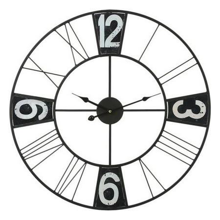 Horloge Murale Circulaire Noir (60 x 60 x 4 cm)