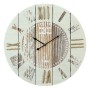 Horloge Murale Circulaire Bois Blanc (60 x 60 x 4,5 cm)