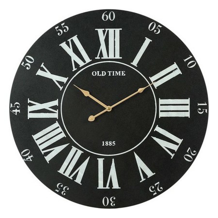 Horloge Murale Circulaire Noir (60 x 60 x 4,5 cm)