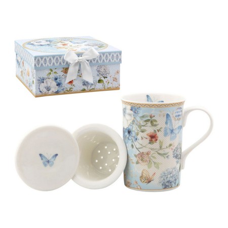 Tasse avec filtre pour infusions 116229 Papillon Bleu