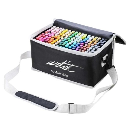 Ensemble de Marqueurs Alex Bog Luxury Canvas Gama Artist Coffret 204 Pièces Multicouleur