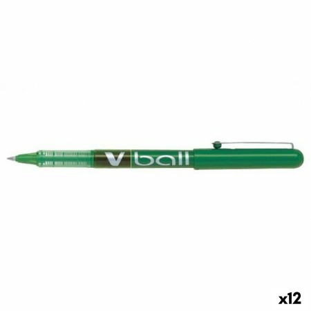 Bolígrafo Roller Pilot V Ball Verde Bola 0,5 mm (12 Unidades)