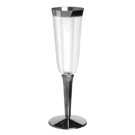 Verres à champagne réutilisables Algon Noir 180 ml (3 Unités)