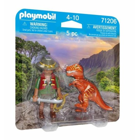 Figuras Articuladas Playmobil 71206 Dinosaurio Explorador 5 Piezas Duo