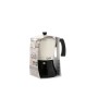 Cafetera Italiana Quid Cocco Negro Blanco Metal 6 Tazas