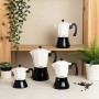 Cafetière Italienne Quid Cocco Noir Blanc Métal 6 Tasses