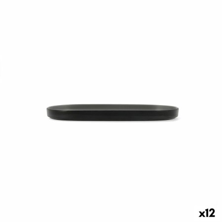 Bandeja de Aperitivos Bidasoa Gio Gris Plástico 23 x 10 cm 12 Unidades