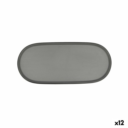 Bandeja de Aperitivos Bidasoa Gio Gris Plástico 28 x 12 cm 12 Unidades