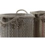 Panier Multi-usages DKD Home Decor 30 x 30 x 36 cm Jute Boho (2 Unités)