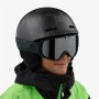 Casco de Esquí Salomon Grom Infantil Snowboard 53-56 cm Negro Unisex