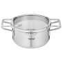 Set de Cazos Tefal H852S855 Con Tapa 4 Piezas Acero Inoxidable Vidrio