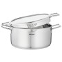 Set de Cazos Tefal H852S855 Con Tapa 4 Piezas Acero Inoxidable Vidrio