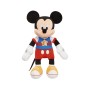 Peluche musicale Famosa MCC13 Mickey Mouse Lumières avec son Polyester Plastique Multicouleur (33 cm)