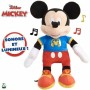 Peluche musicale Famosa MCC13 Mickey Mouse Lumières avec son Polyester Plastique Multicouleur (33 cm)