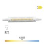 Lampe LED EDM 9 W 4000 K R7s 1100 Lm Linéaire Ø 1,5 x 11,8 cm
