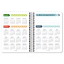 Agenda Centauro Soft Scolaire journalier A5 Multicouleur (5 Unités)