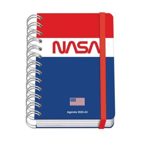 Agenda DOHE Nasa Flag 2023-2024 12 x 17 cm Multicouleur A6