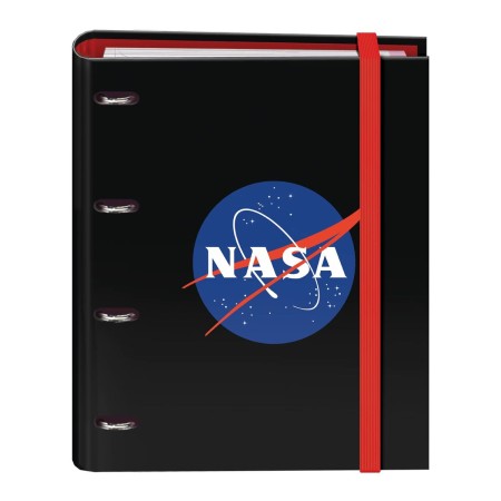 Reliure à anneaux DOHE Nasa Logo Noir Rechange (100 Volets) A4