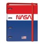 Reliure à anneaux DOHE Nasa Flag Rechange (100 Volets) Multicouleur A4