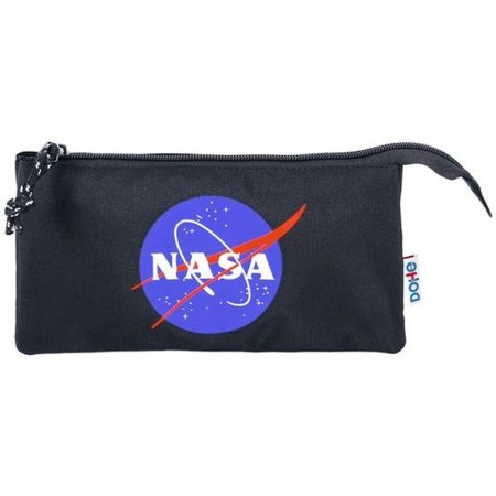 Trousse Fourre-Tout Triple DOHE Nasa Logo Noir