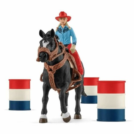 Muñeca Schleich Cowgirl Barrel Racing Fun