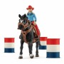 Muñeca Schleich Cowgirl Barrel Racing Fun