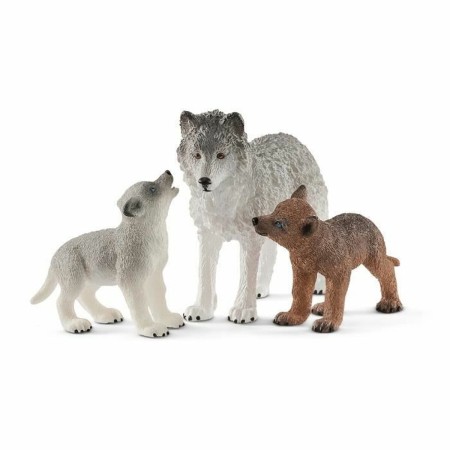 Set de Animales Salvajes Schleich  Lobo Plástico