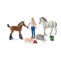 Playset Schleich Vet visiting mare and foal Caballo Plástico