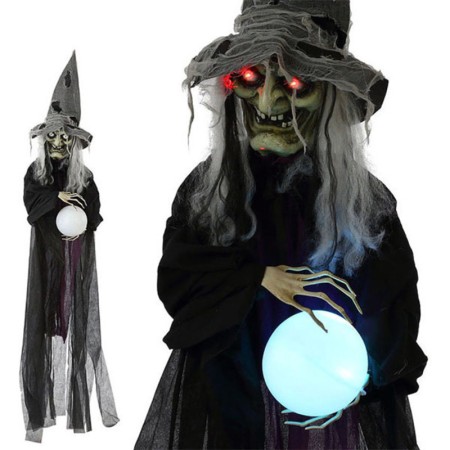Pendentif de sorcière Halloween 119147 Noir (183 Cm)