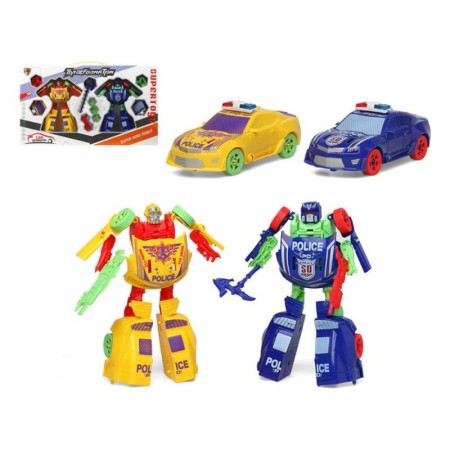 Voiture robot (2 uds) Jaune Bleu (2 uds)