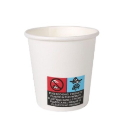 Set de Verres Algon Blanc Carton Produits à usage unique 80 ml