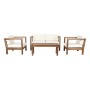 Conjunto de Mesa con 3 Sillones DKD Home Decor 130 x 69 x 65 cm Teca