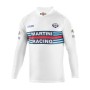 Camiseta de Manga Larga Hombre Sparco Martini Racing Blanco S