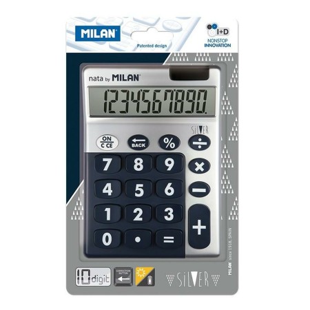 Calculatrice Milan SIlver 14,5 x 10,6 x 2,1 cm Bleu