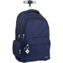 Mochila Escolar con Ruedas Milan 1918 Azul marino 25 L