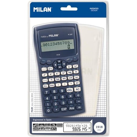 Calculadora Científica Milan M240-1918 16,7 x 8,4 x 1,9 cm Azul