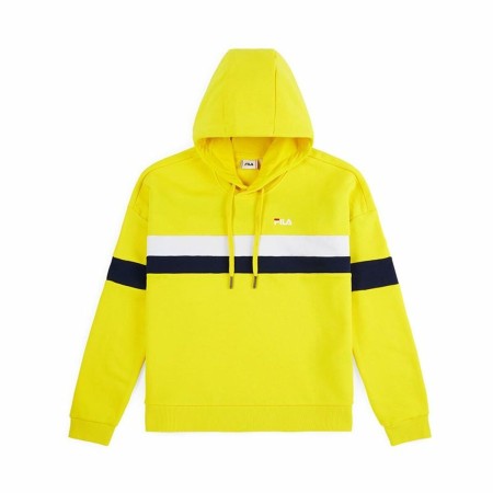 Sudadera con Capucha Mujer Fila Ella Amarillo