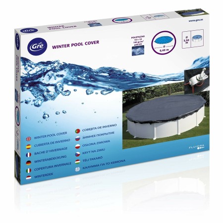 Bâches de piscine Gre CIPR451 Ø 460 cm Noir