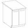 Meuble d'Appoint 60 x 51,6 x 85 cm Gris