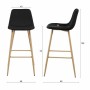 Tabouret Aastory Noir 2 Pièces 49 x 100 x 46 cm