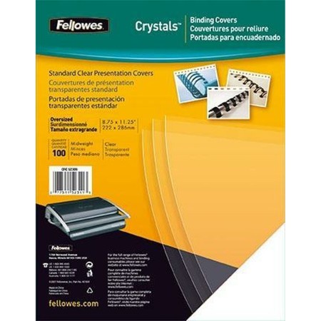 Couvertures de reliure Fellowes Crystals Transparent PVC A4 (100 Unités)