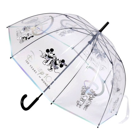 Paraguas Disney 100 Years Transparente 89 cm Negro