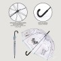 Parapluie Disney 100 Years Transparent 89 cm Noir