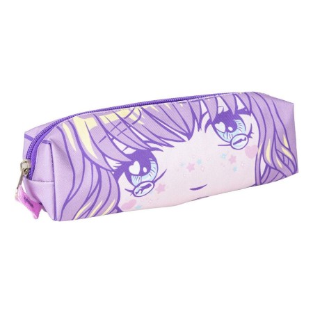 Estuche Escolar Otaku 20 x 5 x 5 cm Lila