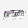 Estuche Escolar Otaku 20 x 5 x 5 cm Gris claro