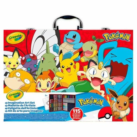 Ensemble de Marqueurs Crayola Pokemon 115 Pièces